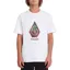 Volcom Star Shields Stone Short Sleeved  Basic Tee in White